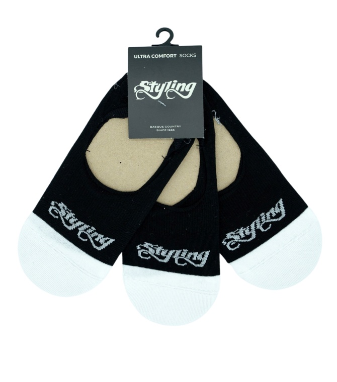 Calcetín STYLING Pinkies Pack Negro - Negro