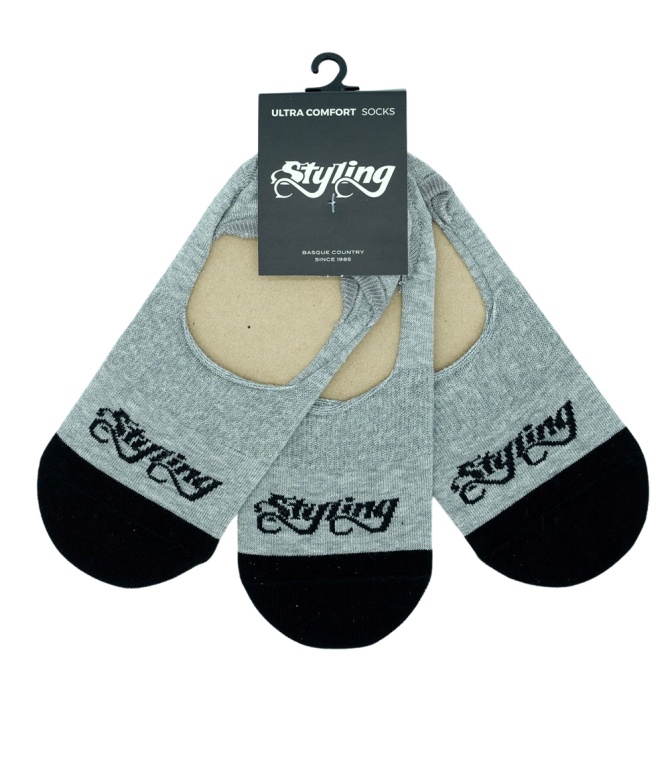 Calcetín STYLING Pinkies Pack Gris - Gris