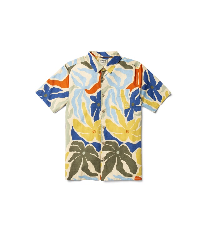 Camisa CAPTAIN FIN Palm Warp Shirt - Sand