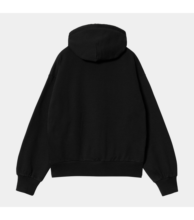 Sudadera CARHARTT WIP W  Hooded Casey - Black / silver