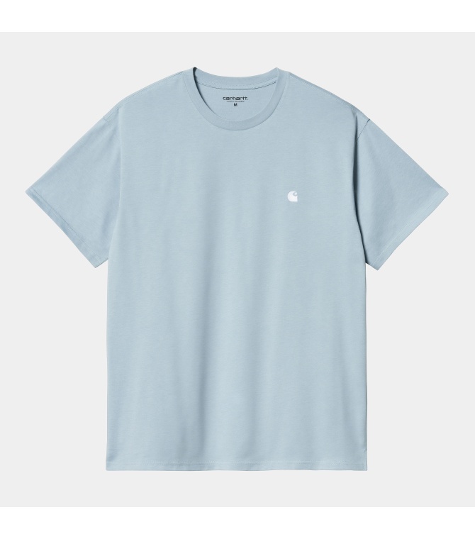 Camiseta CARHARTT WIP S/s Madison - Frosted blue / white