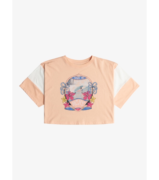 Camiseta ROXY Lets Get Itstab-Peach Parfait - Solid