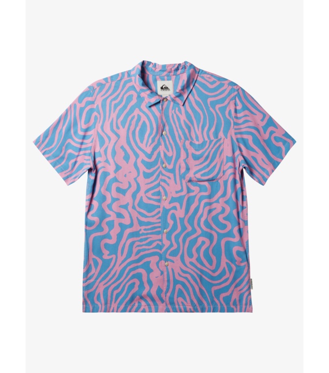 Camisa QUIKSILVER Poolpartycasuss  Wvtp Bnh6 - Swedish blue - pattern_1
