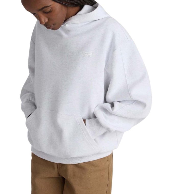 Sudadera VANS Elevated Double Knit Blousant Hoodie-White Heather