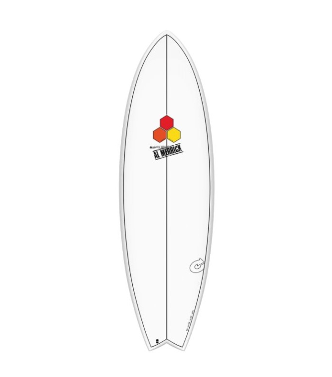 Tabla surf TORQ Pod Mod 6'2" Torq X-lite - White/pinline