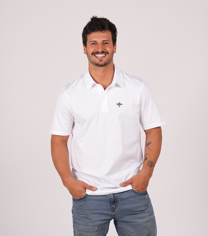 Polo STYLING Birdy - Blanco