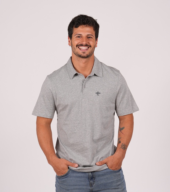 Polo STYLING Birdy - Gris vigore