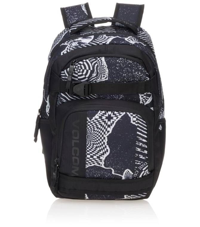 Mochila Volcom Everstone Skate - Black & White