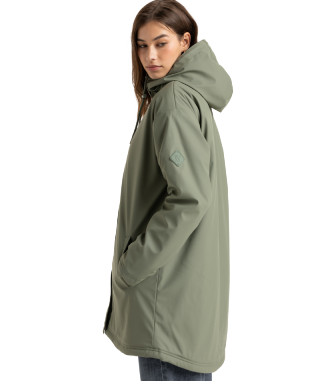 Chaqueta Roxy Rain Road Po-Green