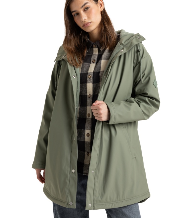 Chaqueta Roxy Rain Road Po-Green