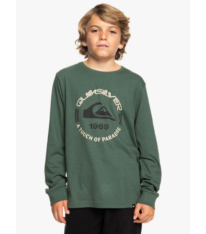 Camiseta Quiksilver Circle logo - Garden Topiary - Solid