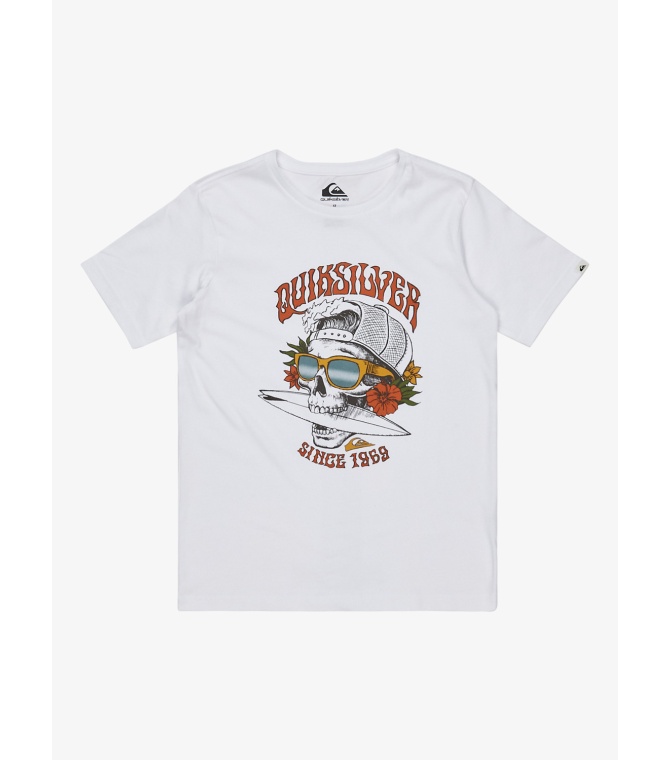 Camiseta Quiksilver Skull 69 - Bright White