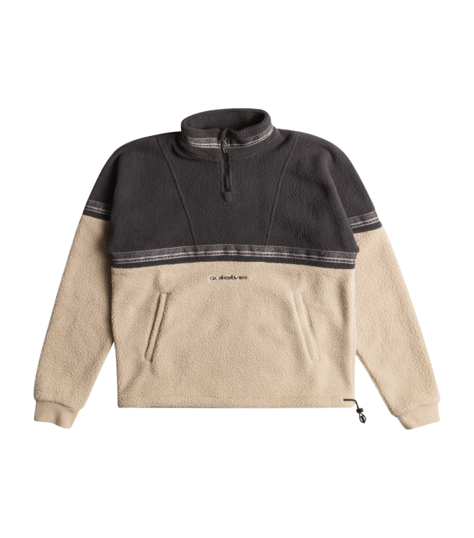 Sudadera Quiksilver Take us block pola -Plaza Taupe - Solid