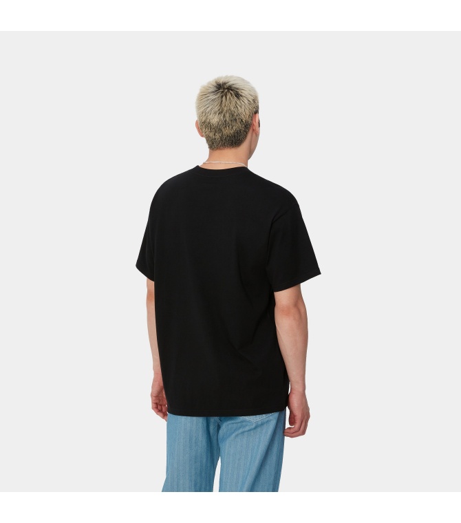 Camiseta Carhartt Wip Amour Pocket-Black/White