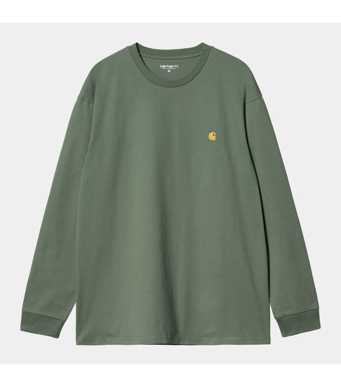 Camiseta Carhartt Wip Chase T-Shirt-Duck Green / Gold