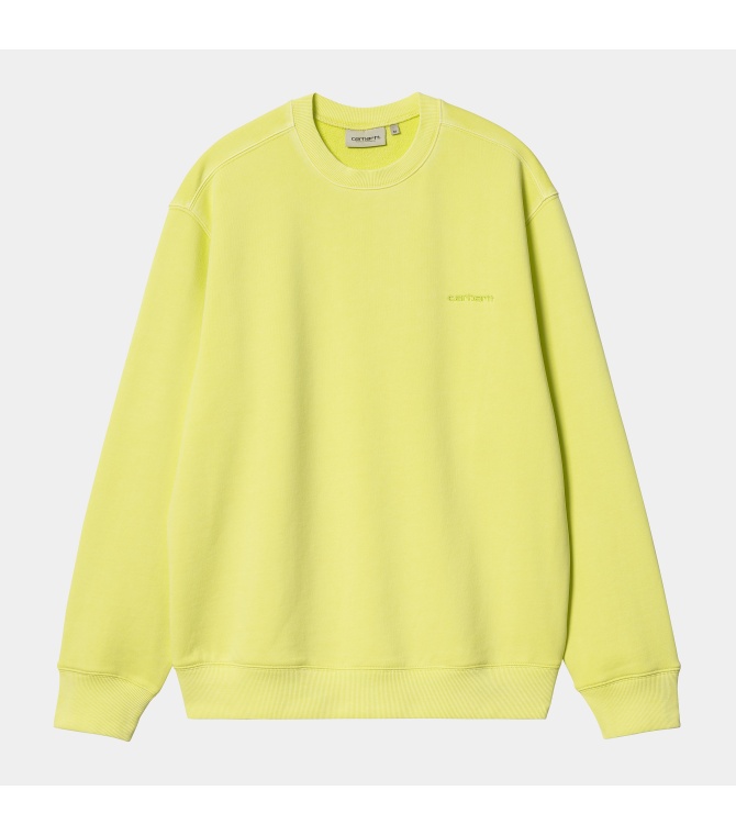 Sudadera Carhartt Wip Duster Script - Lime