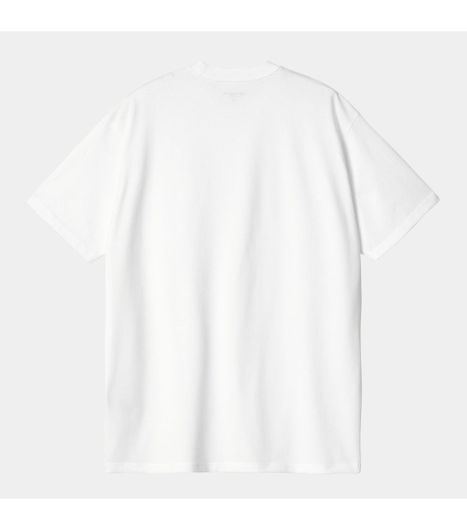 Camiseta Carhartt Wip Amour Pocket - White/Black