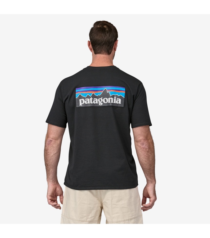 Camiseta PATAGONIA M S P-6 Logo Responsibili-tee - Black