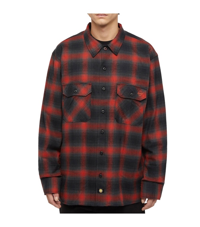 Camisa DICKIES Dickies X Spitfire Flannel Ls Shirt-Red Ochre