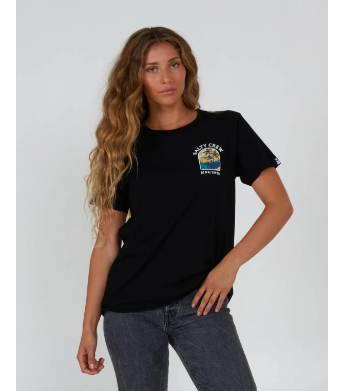 Camiseta SALTY CREW Sail Away Boyfriend -Black