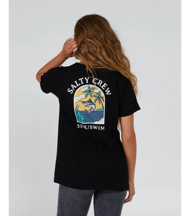 Camiseta SALTY CREW Sail Away Boyfriend -Black