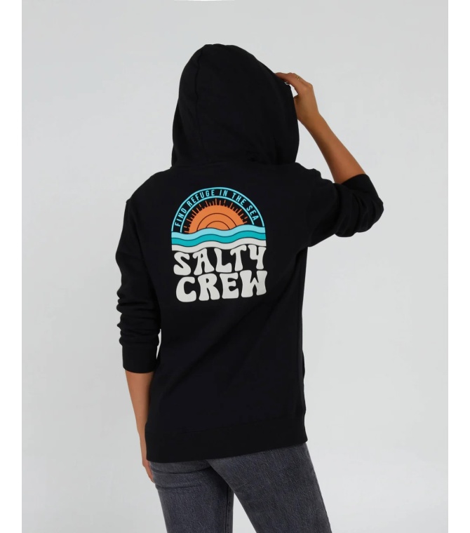 Sudadera SALTY CREW Sundown Zip Hoody-Black