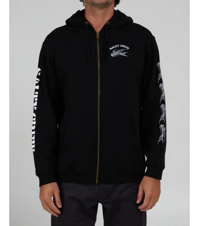 Sudadera SALTY CREW Kamikaze Zip Fleece-Mackerel