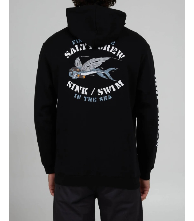 Sudadera SALTY CREW Kamikaze Zip Fleece-Mackerel