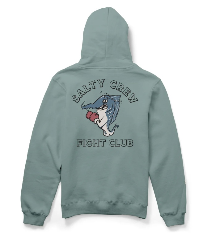 Sudadera SALTY CREW Fight Club Boys Hood Fleece-Mackerel