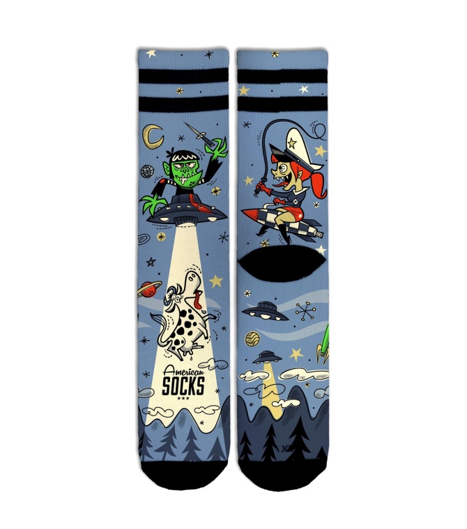 Calcetín AMERICAN SOCKS Alien Snatch - Mid high