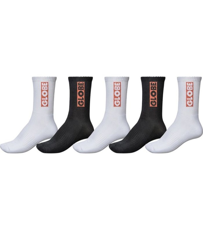 Calcetin GLOBE Bar Crew Sock 5 Pack - Assorted