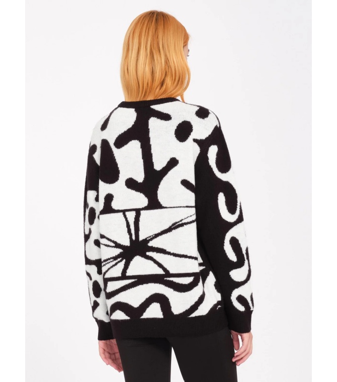 Jersey VOLCOM Fa Zephyr Sweater-Black White