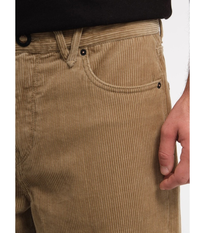 Pantalon VOLCOM Billow Tapered Cord Pant-Khaki