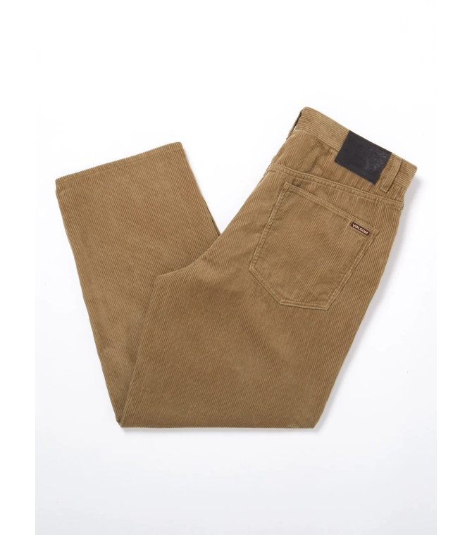 Pantalon VOLCOM Billow Tapered Cord Pant-Khaki