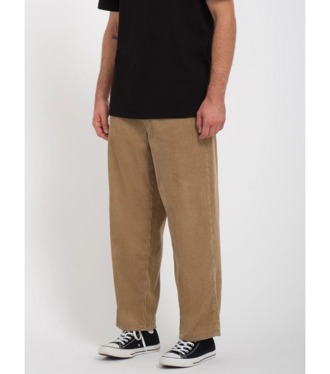 Pantalon VOLCOM Billow Tapered Cord Pant-Khaki