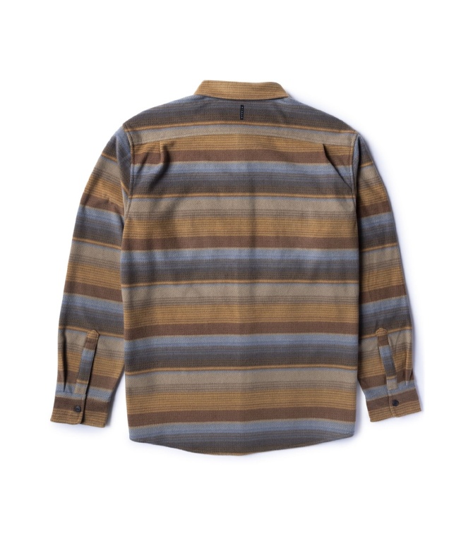 Camisa VISSLA Eco-Zy Ls Polar Flannel-Khaki