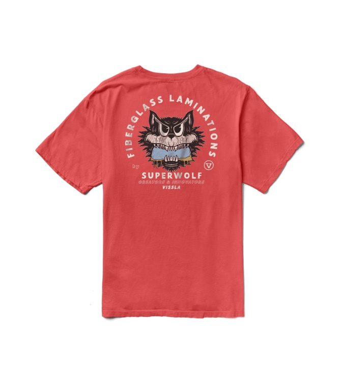 Camiseta VISSLA Super Wold Boys Tee-Red