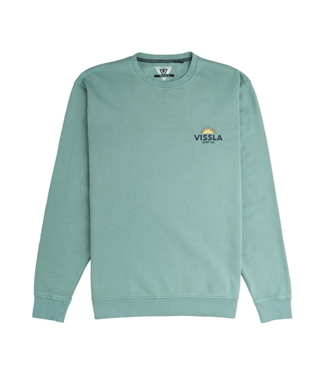 Sudadera VISSLA Raised By Waves-Smokey Jade