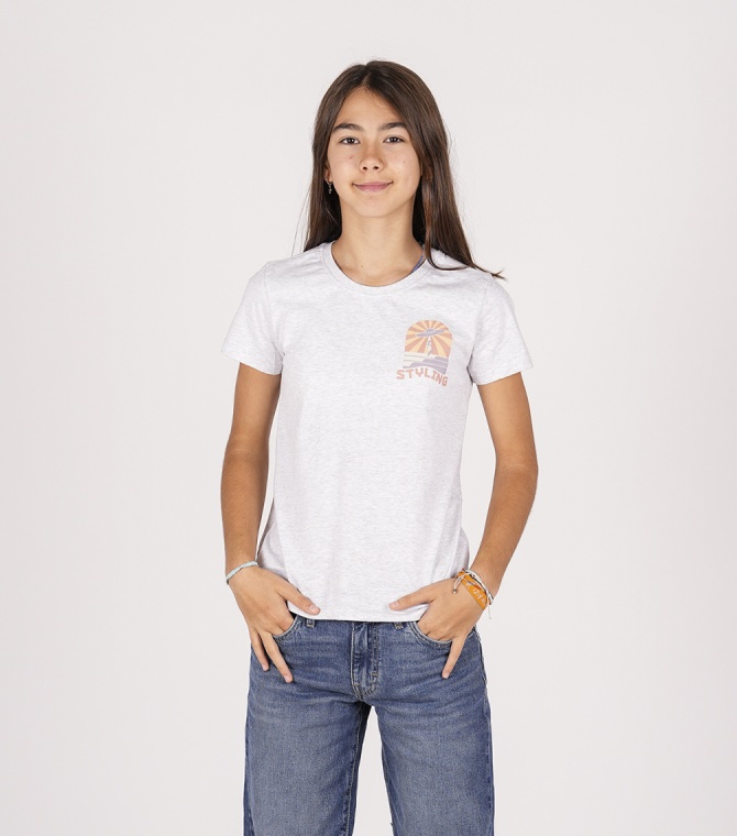 Camiseta STYLING Truth-Pearl Heather