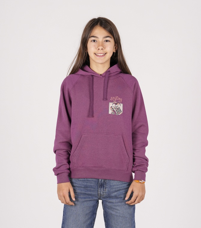 Sudadera STYLING Joker-Merlot