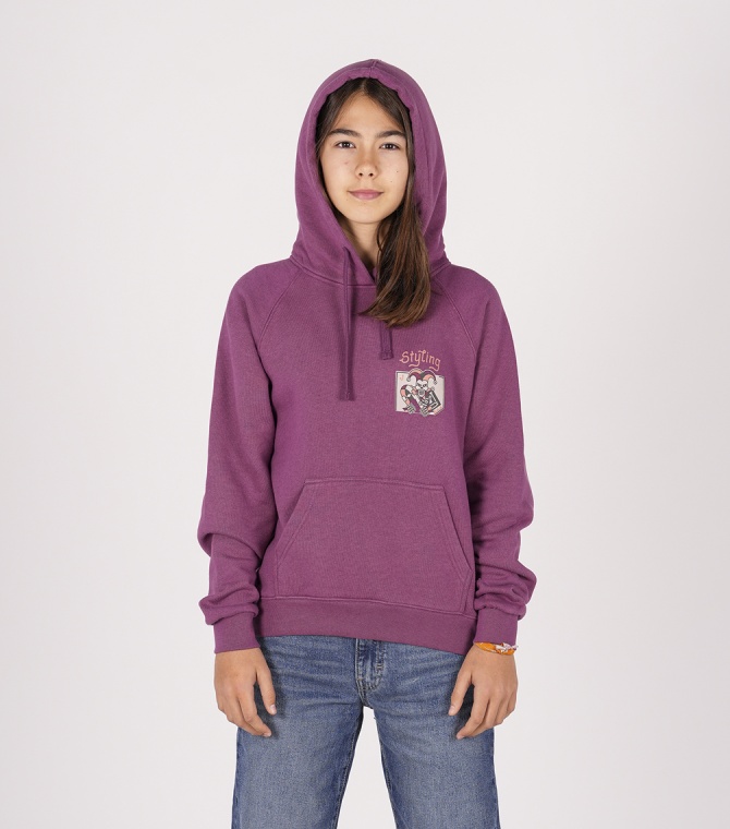 Sudadera STYLING Joker-Merlot