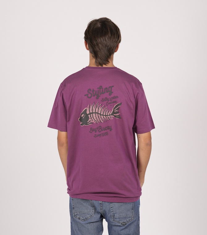 Camiseta STYLING Fishbone-Merlot