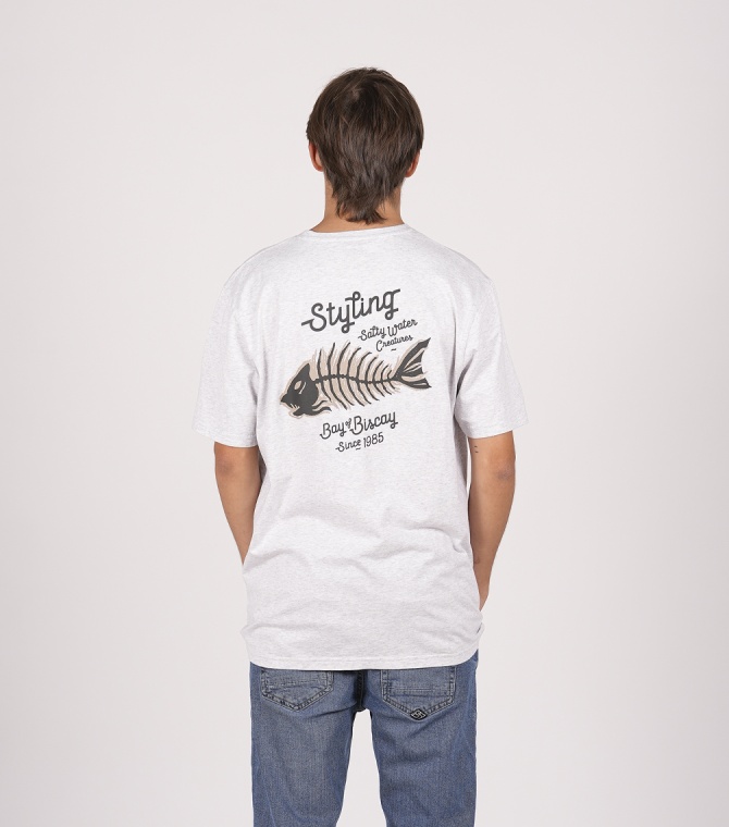 Camiseta STYLING Fishbone-Pearl Heather