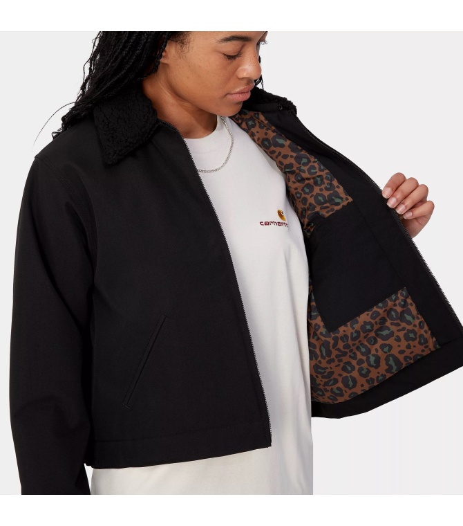 Chaqueta CARHARTT WIP W' Newkirk Jacket-Black/Camo Leo, Tamarind