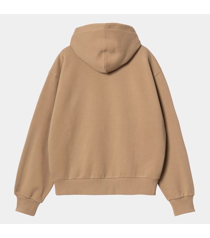 Sudadera CARHARTT WIP W' Hooded Casey Sweatshirt-Peanut/Silver