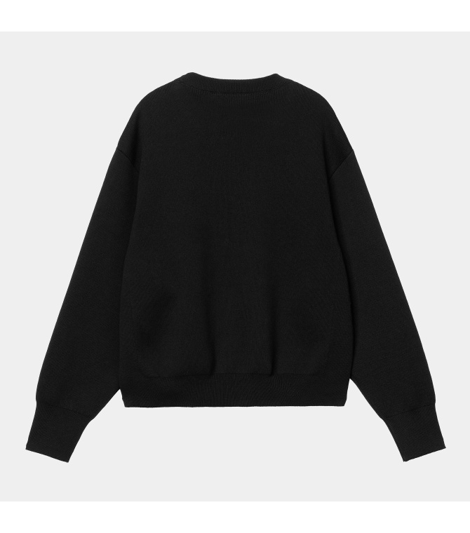 Sudadera CARHARTT WIP W' Signature Sweater Cotton Knit-Black/Wax