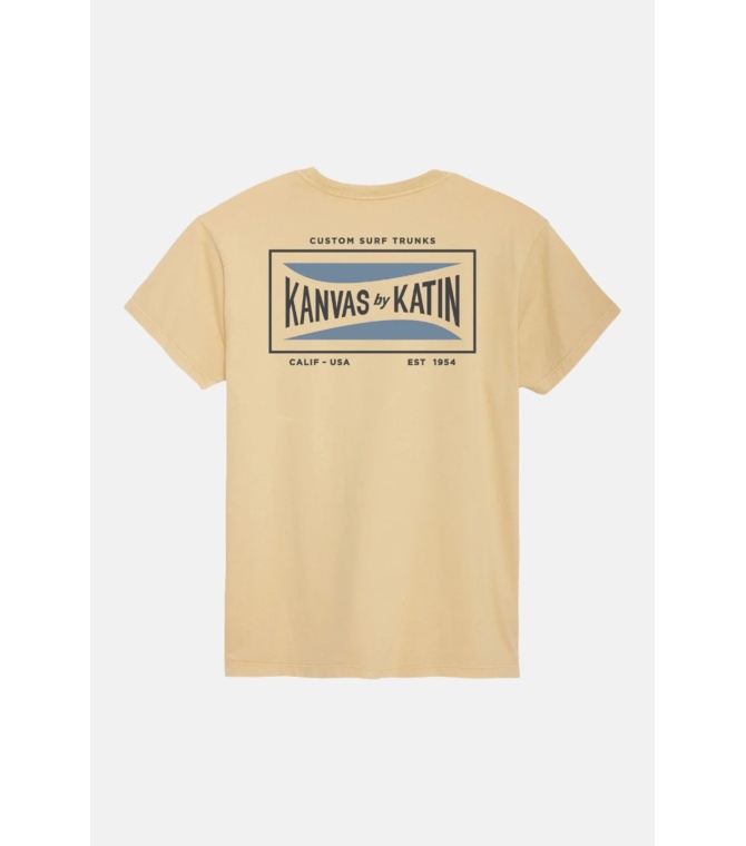 Camiseta KATIN USA Scrubber Tee-Soybean Sand Wash