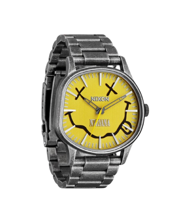 Reloj NIXON Nirvana Sentry Wobble - Yellow nirvana smiley