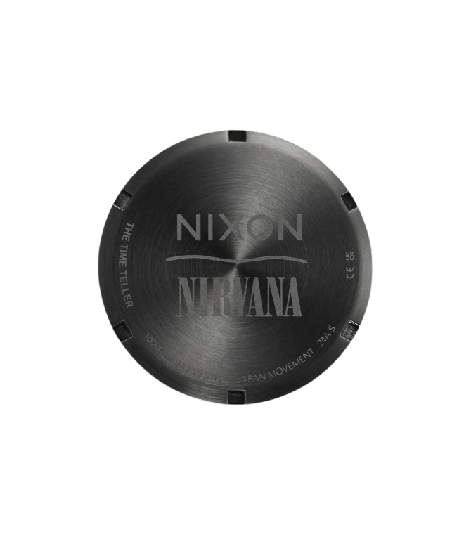 Reloj NIXON Nirvana Time Teller - Black nirvana smiley face