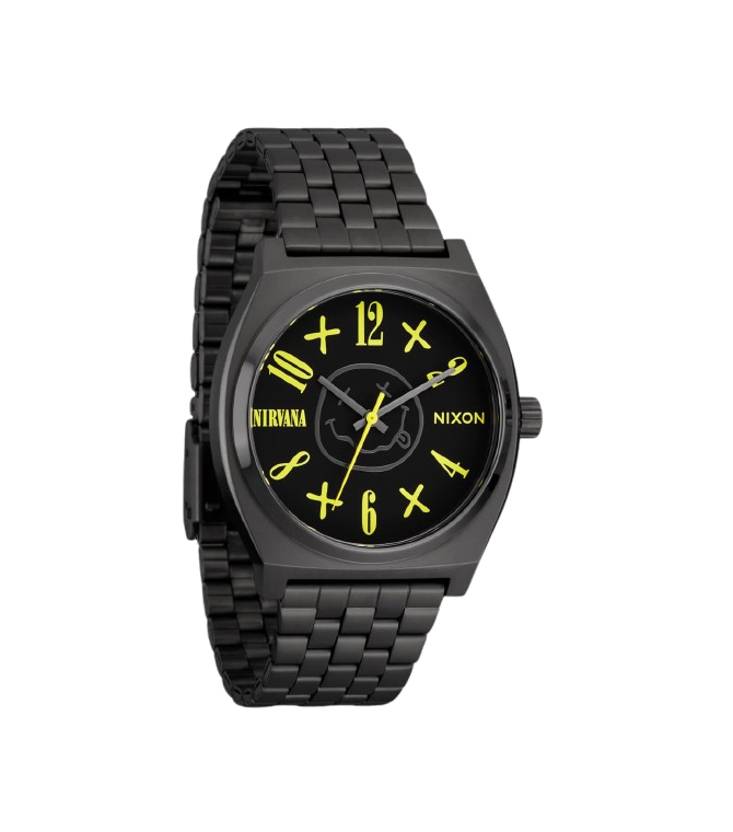 Reloj NIXON Nirvana Time Teller - Black nirvana smiley face